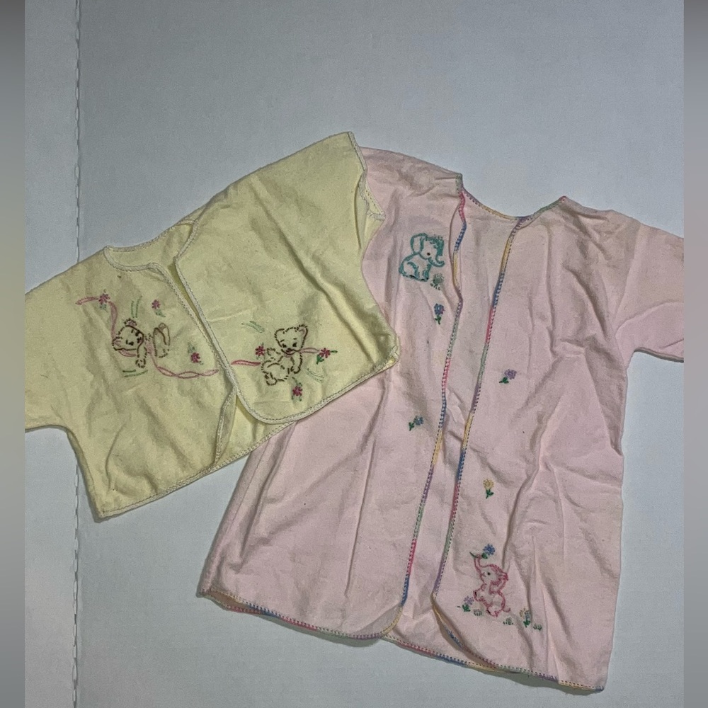 Set of Two Vintage Infant/Newborn Jacket and Robe Handmade